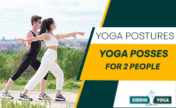 Yoga posiert für zwei Personen