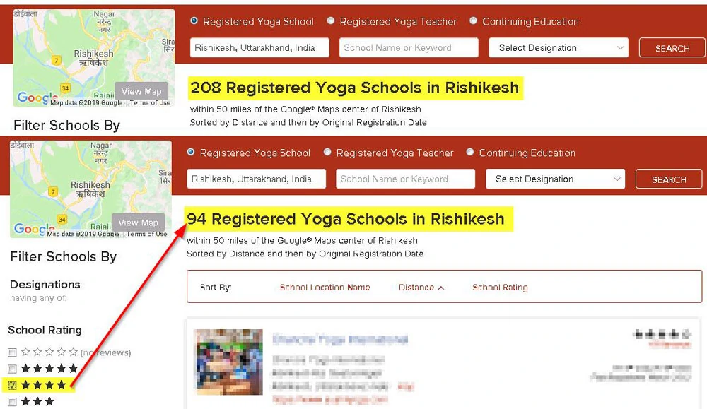 yoga alliance yoga teacher trainings india