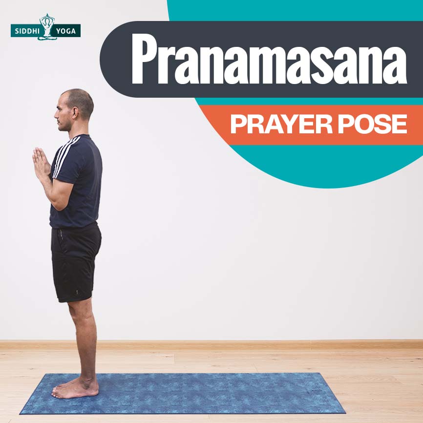étape 1 pose de prière pranamasana