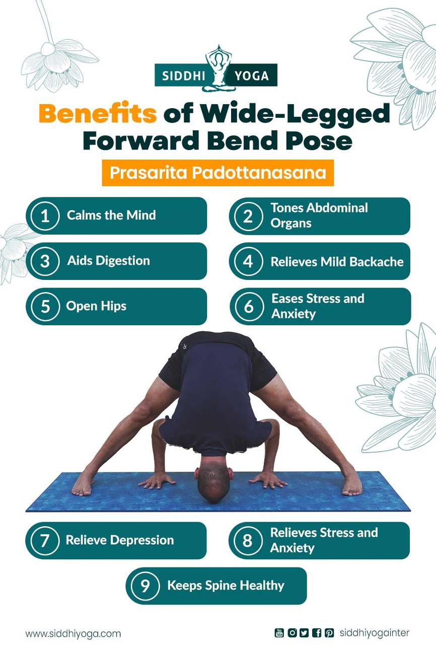 How to Practise Standing wide-legged Forward Bend — Zest for Yoga & Ayurveda