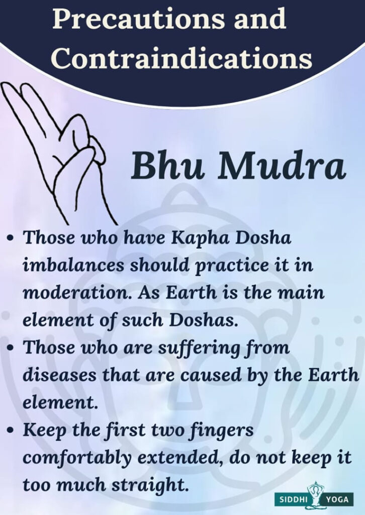 bhu mudra precautions