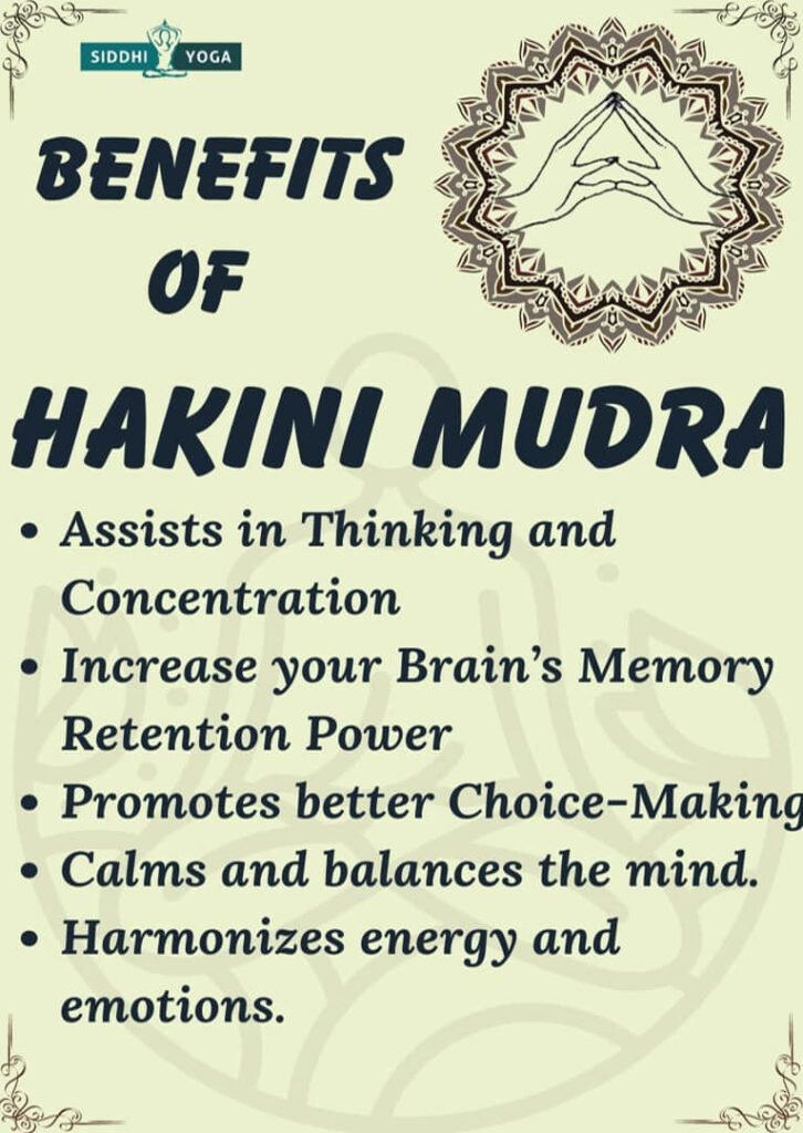 hakini mudra benefits