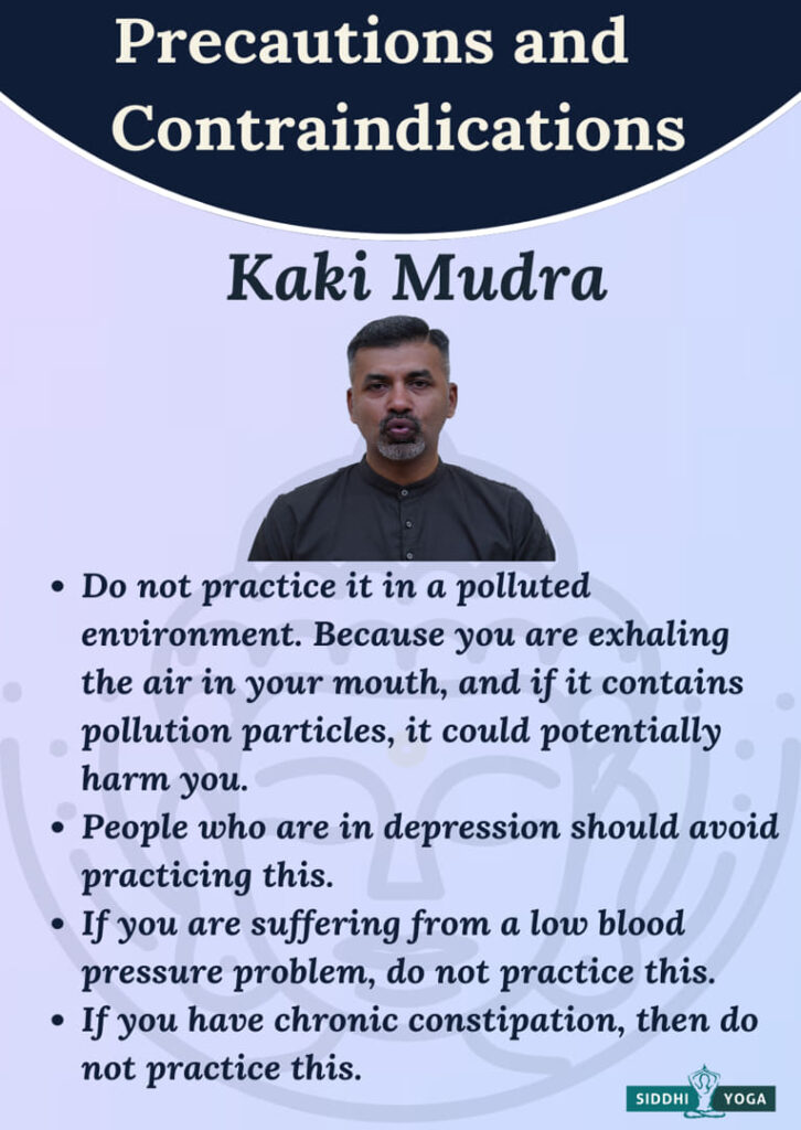 kaki mudra precautions