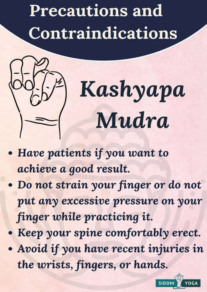 kashyapa mudra precautions