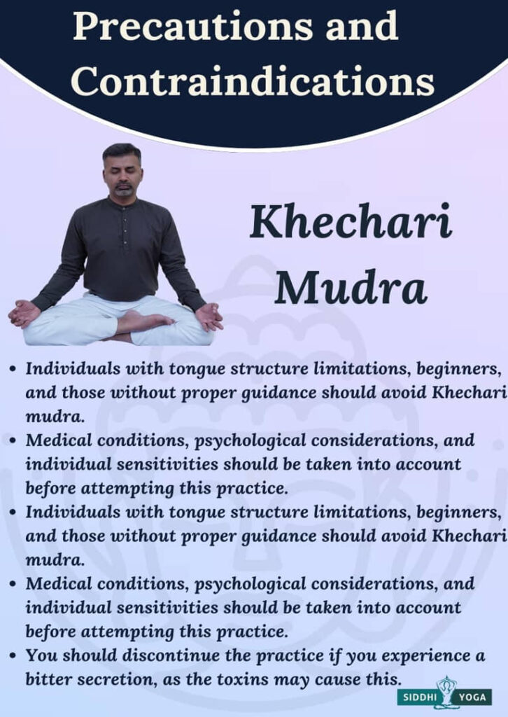 khechari mudra precautions