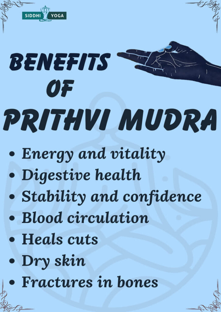 prithvi mudra benefits