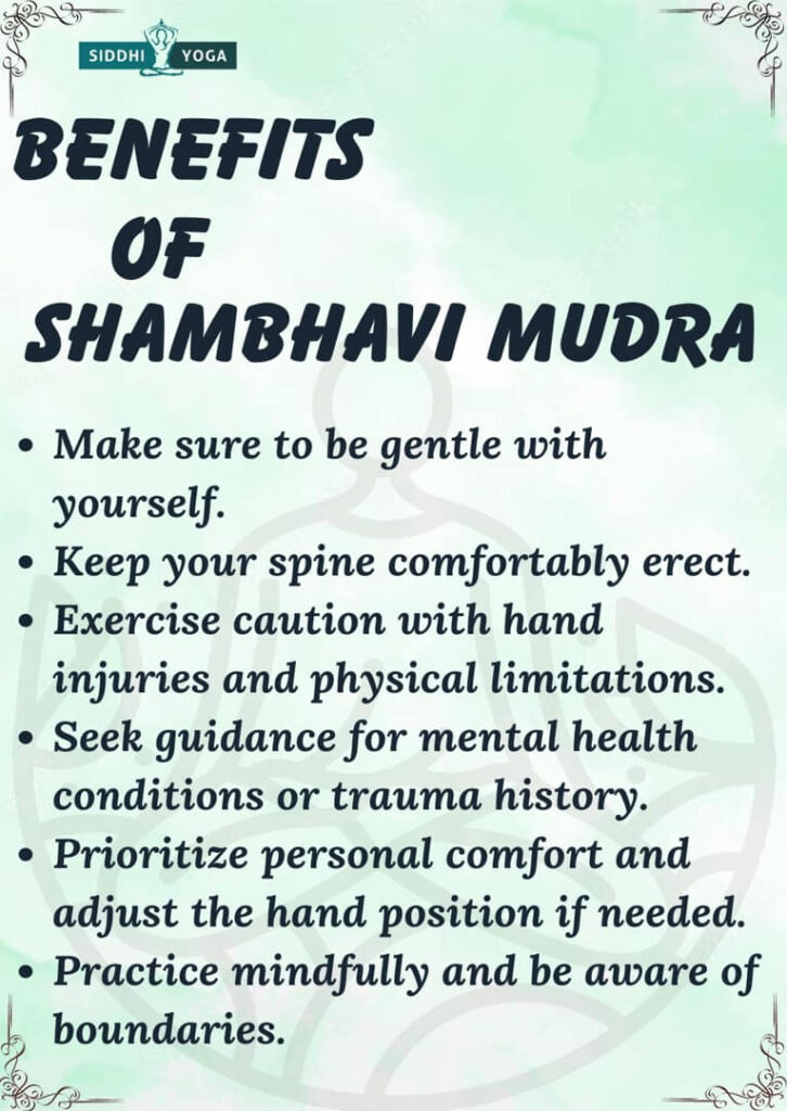 shambhavi mudra benefits
