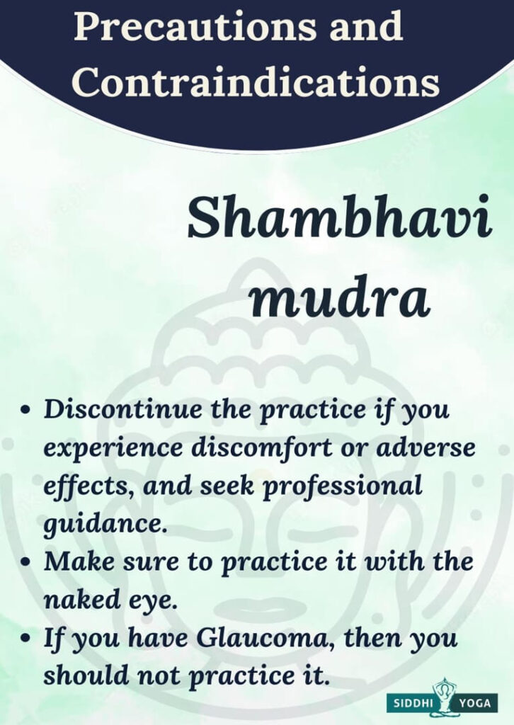 shambhavi mudra precautions