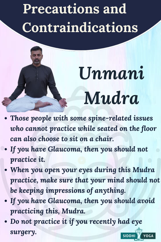 unmani mudra precautions