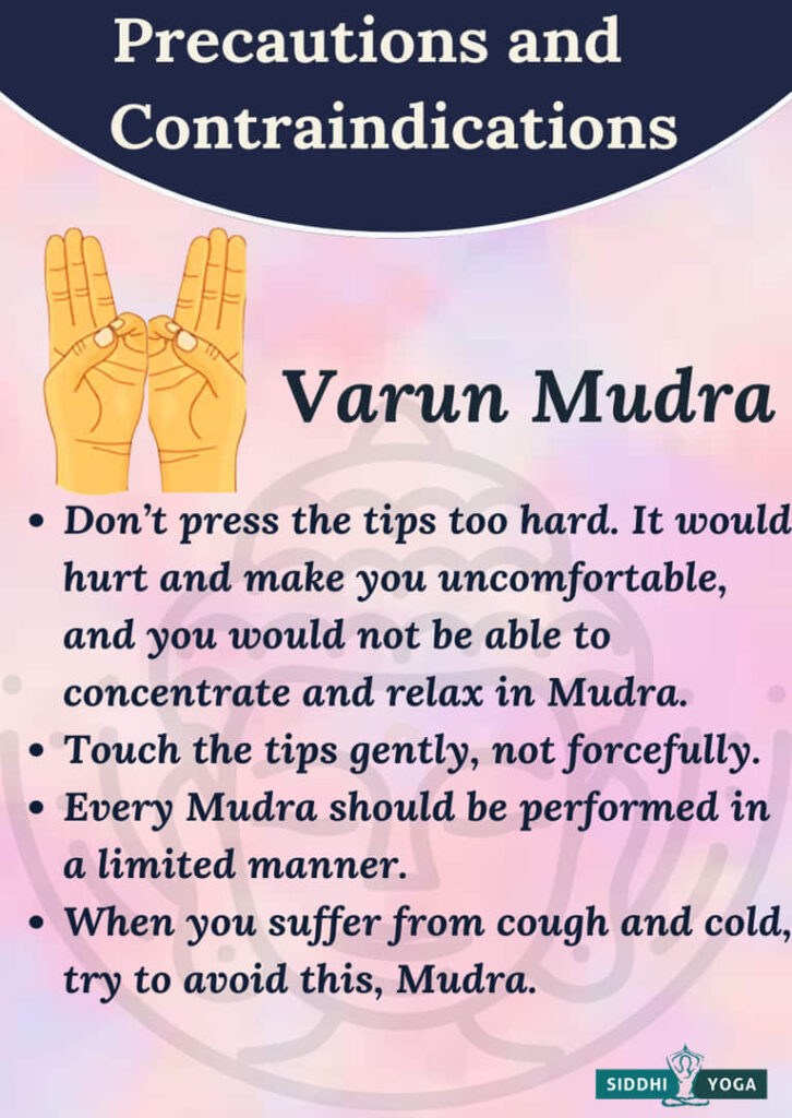 varun mudra precautions