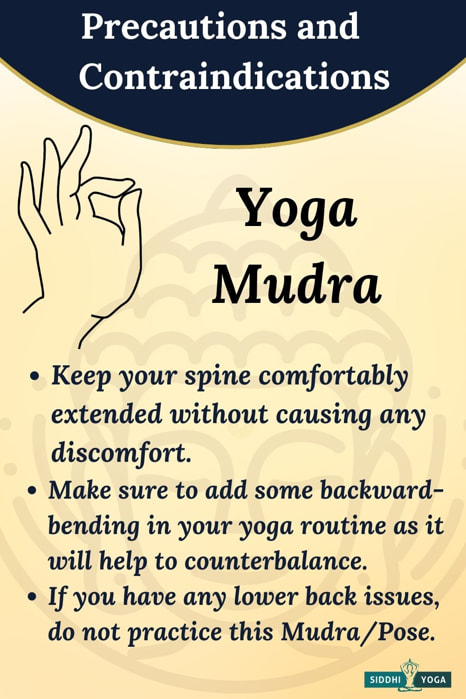 yoga mudra precautions