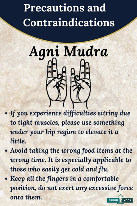 agni mudra precautions
