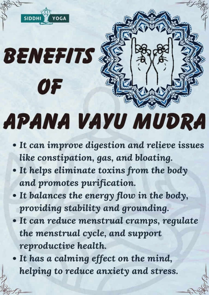 apana vayu mudra benefits