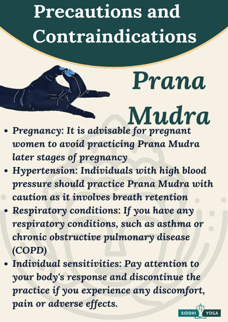prana mudra precautions