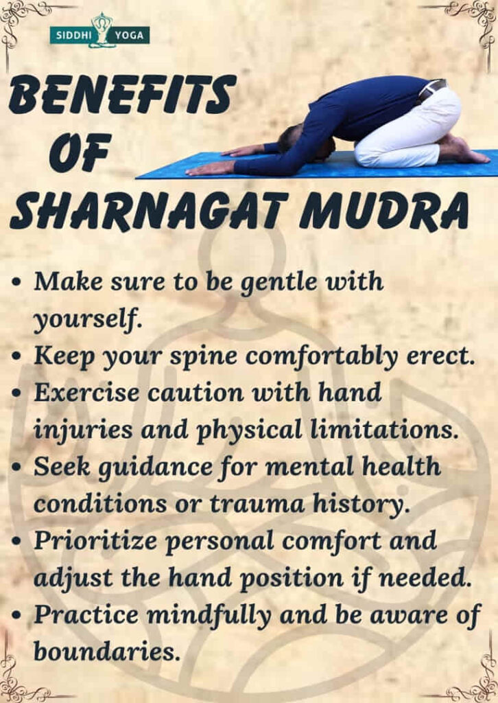 sharnagat mudra benefits