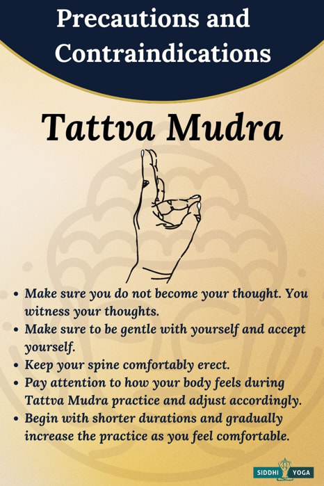 tattva mudra precautions