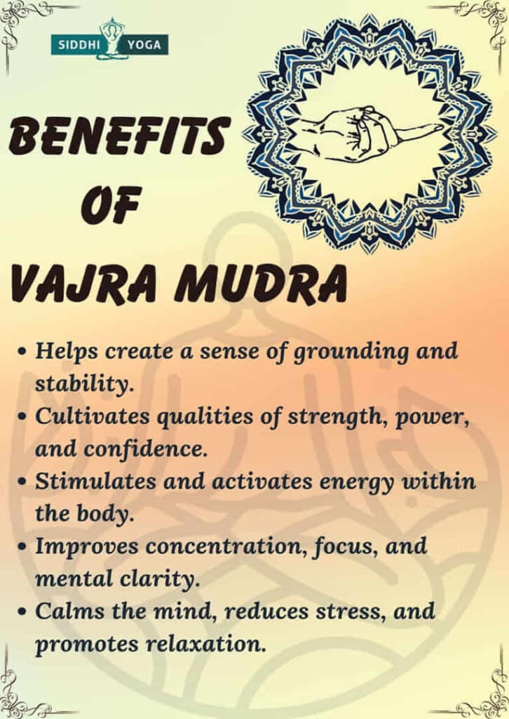 vajra mudra benefits
