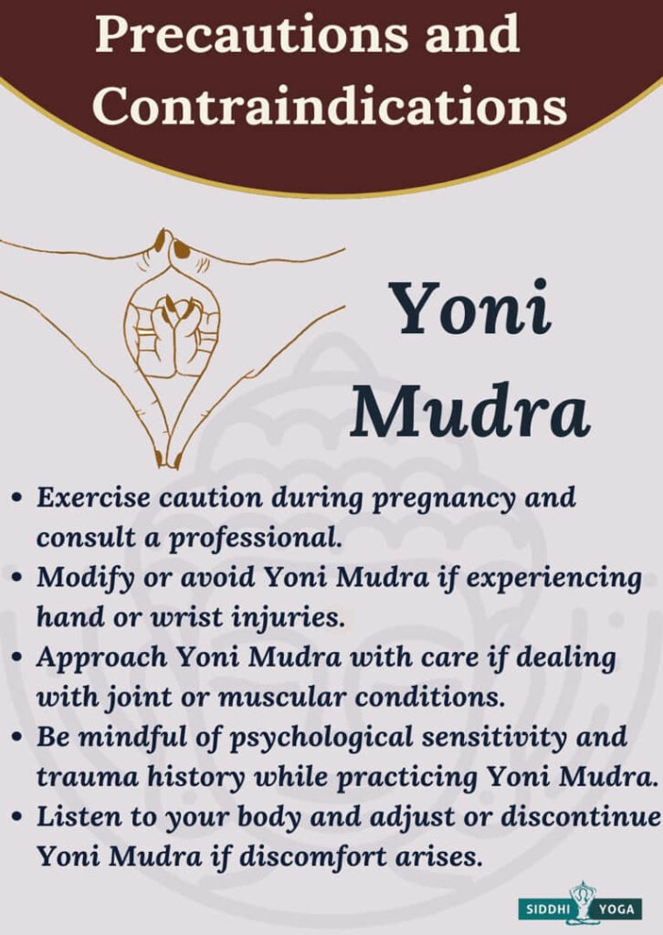 yoni mudra precautions