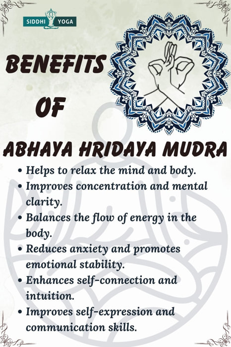 abhaya hridaya mudra benefits