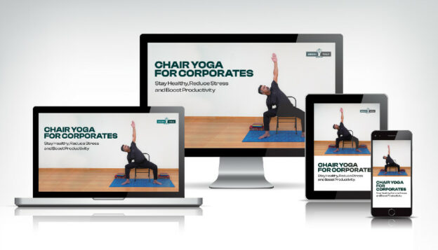 yoga sur chaise pour les entreprises