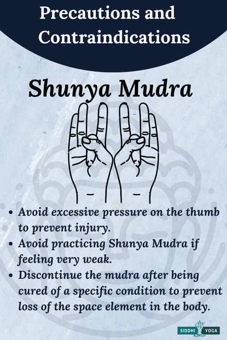shunya mudra precautions