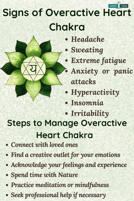 signs of overactive heart chakra