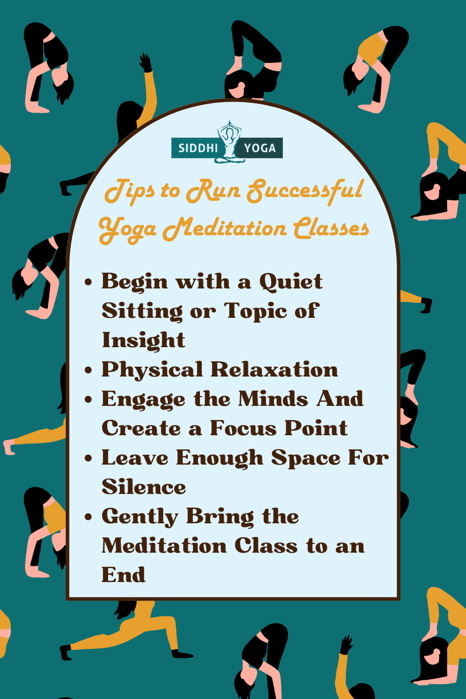 successful yoga meditation class