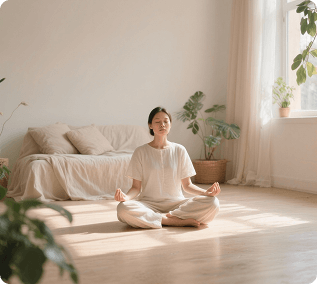 Un approccio semplice e guidato alla meditazione, senza gergo o pressioni.