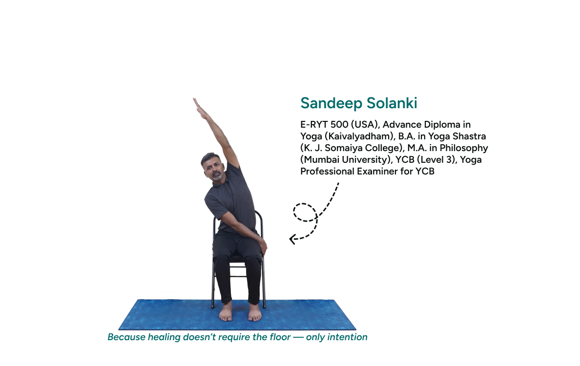 Сандип Соланки: Йога на стуле для корпоративных клиентов