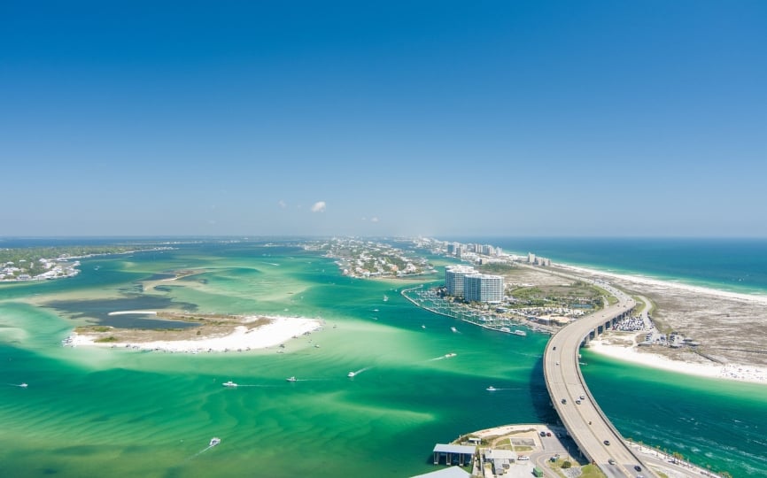 Playa Orange y Costas del Golfo